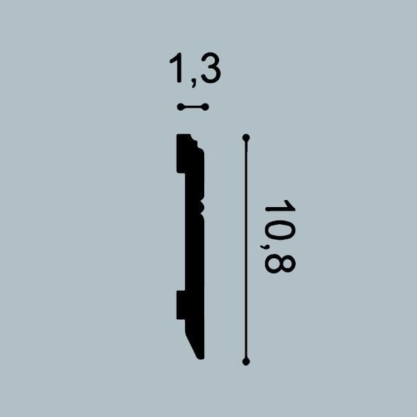 Плинтус напольный  Sx105f Гибкий 1000909121 в интерьере