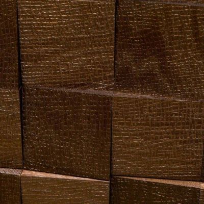 Мозаика и 3D панели из дерева Da Vinci Assa 1010 Квадраты С Тиснением Бронза (12-011-00007, 1201100007)